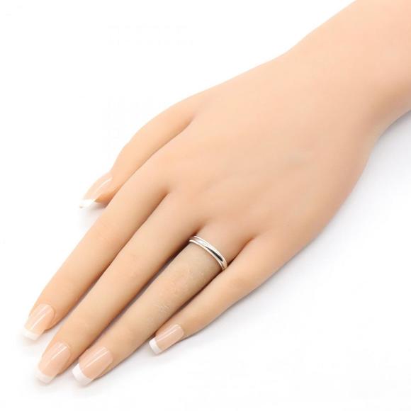 Tiffany & Co. Milgrain Ring, Pt950 Platinum, Men's and Women's, Silver - Picture 7 of 7